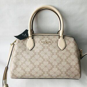 KATE SPADE Signature Spade Flower pv Large  Duffle Crossbody Tote Bag $429